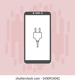 Power plug icon. flat illustration of Power plug vector icon for web