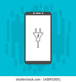 Power plug icon. flat illustration of Power plug vector icon for web