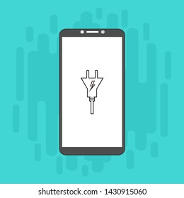 Power plug icon. flat illustration of Power plug vector icon for web