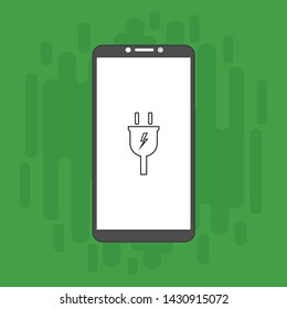 Power plug icon. flat illustration of Power plug vector icon for web