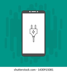 Power plug icon. flat illustration of Power plug vector icon for web