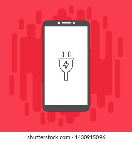 Power plug icon. flat illustration of Power plug vector icon for web