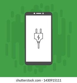 Power plug icon. flat illustration of Power plug vector icon for web
