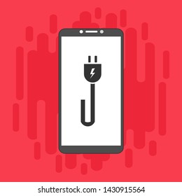 Power plug icon. flat illustration of Power plug vector icon for web