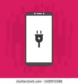 Power plug icon. flat illustration of Power plug vector icon for web