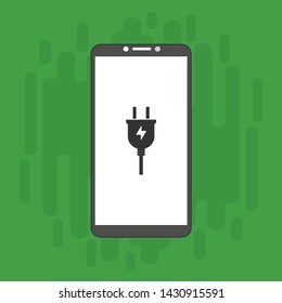 Power plug icon. flat illustration of Power plug vector icon for web