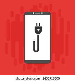 Power plug icon. flat illustration of Power plug vector icon for web