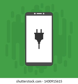 Power plug icon. flat illustration of Power plug vector icon for web
