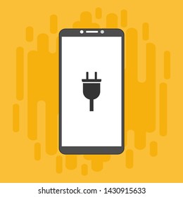 Power plug icon. flat illustration of Power plug vector icon for web