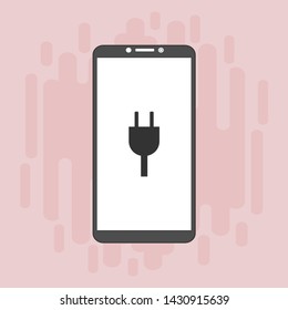 Power plug icon. flat illustration of Power plug vector icon for web