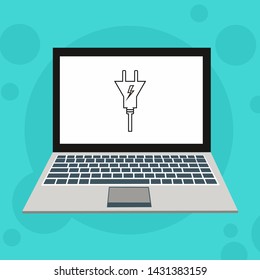Power plug icon. flat illustration of Power plug vector icon for web