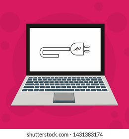 Power plug icon. flat illustration of Power plug vector icon for web