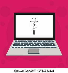 Power plug icon. flat illustration of Power plug vector icon for web