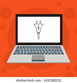 Power plug icon. flat illustration of Power plug vector icon for web