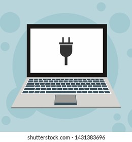 Power plug icon. flat illustration of Power plug vector icon for web
