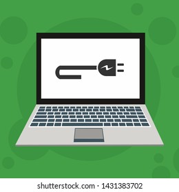 Power plug icon. flat illustration of Power plug vector icon for web