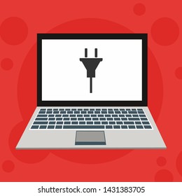 Power plug icon. flat illustration of Power plug vector icon for web
