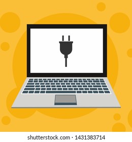Power plug icon. flat illustration of Power plug vector icon for web