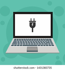 Power plug icon. flat illustration of Power plug vector icon for web
