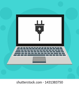 Power plug icon. flat illustration of Power plug vector icon for web
