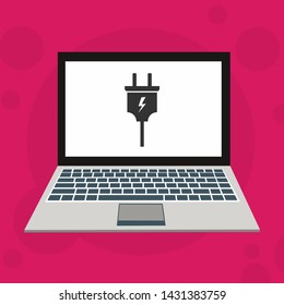 Power plug icon. flat illustration of Power plug vector icon for web