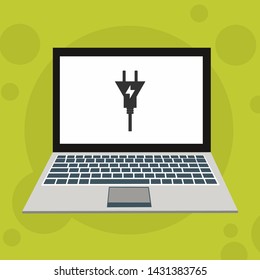 Power plug icon. flat illustration of Power plug vector icon for web