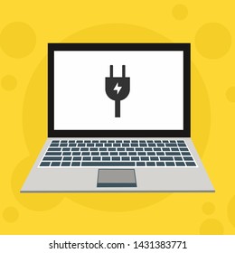 Power plug icon. flat illustration of Power plug vector icon for web