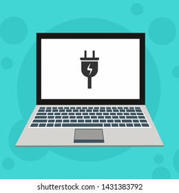 Power plug icon. flat illustration of Power plug vector icon for web