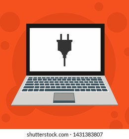 Power plug icon. flat illustration of Power plug vector icon for web