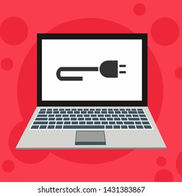 Power plug icon. flat illustration of Power plug vector icon for web