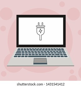 Power plug icon. flat illustration of Power plug vector icon for web