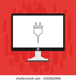 Power plug icon. flat illustration of Power plug vector icon for web