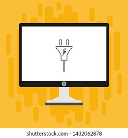 Power plug icon. flat illustration of Power plug vector icon for web