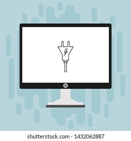Power plug icon. flat illustration of Power plug vector icon for web