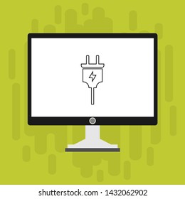 Power plug icon. flat illustration of Power plug vector icon for web