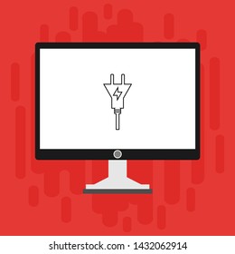 Power plug icon. flat illustration of Power plug vector icon for web