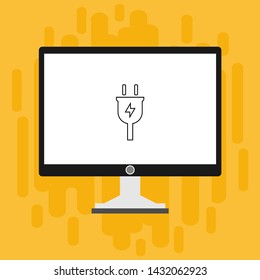 Power plug icon. flat illustration of Power plug vector icon for web