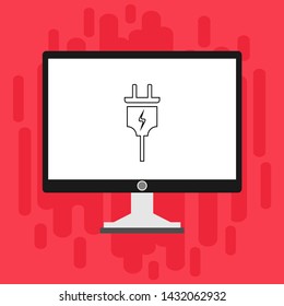 Power plug icon. flat illustration of Power plug vector icon for web