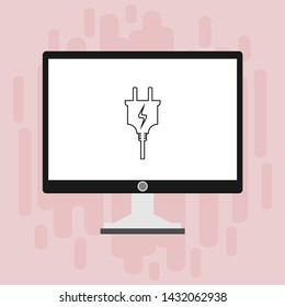 Power plug icon. flat illustration of Power plug vector icon for web
