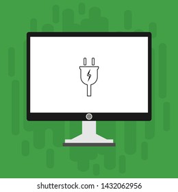 Power plug icon. flat illustration of Power plug vector icon for web