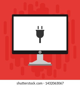 Power plug icon. flat illustration of Power plug vector icon for web