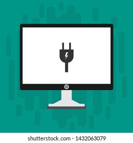 Power plug icon. flat illustration of Power plug vector icon for web