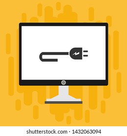 Power plug icon. flat illustration of Power plug vector icon for web