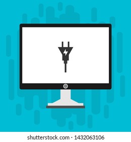 Power plug icon. flat illustration of Power plug vector icon for web