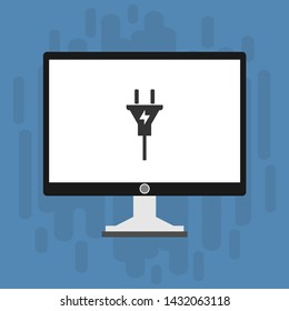 Power plug icon. flat illustration of Power plug vector icon for web