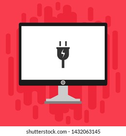 Power plug icon. flat illustration of Power plug vector icon for web