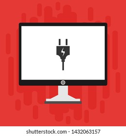 Power plug icon. flat illustration of Power plug vector icon for web