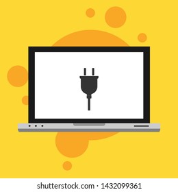 Power plug icon. flat illustration of Power plug vector icon for web