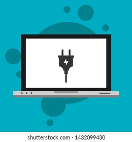 Power plug icon. flat illustration of Power plug vector icon for web