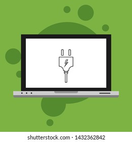 Power plug icon. flat illustration of Power plug vector icon for web